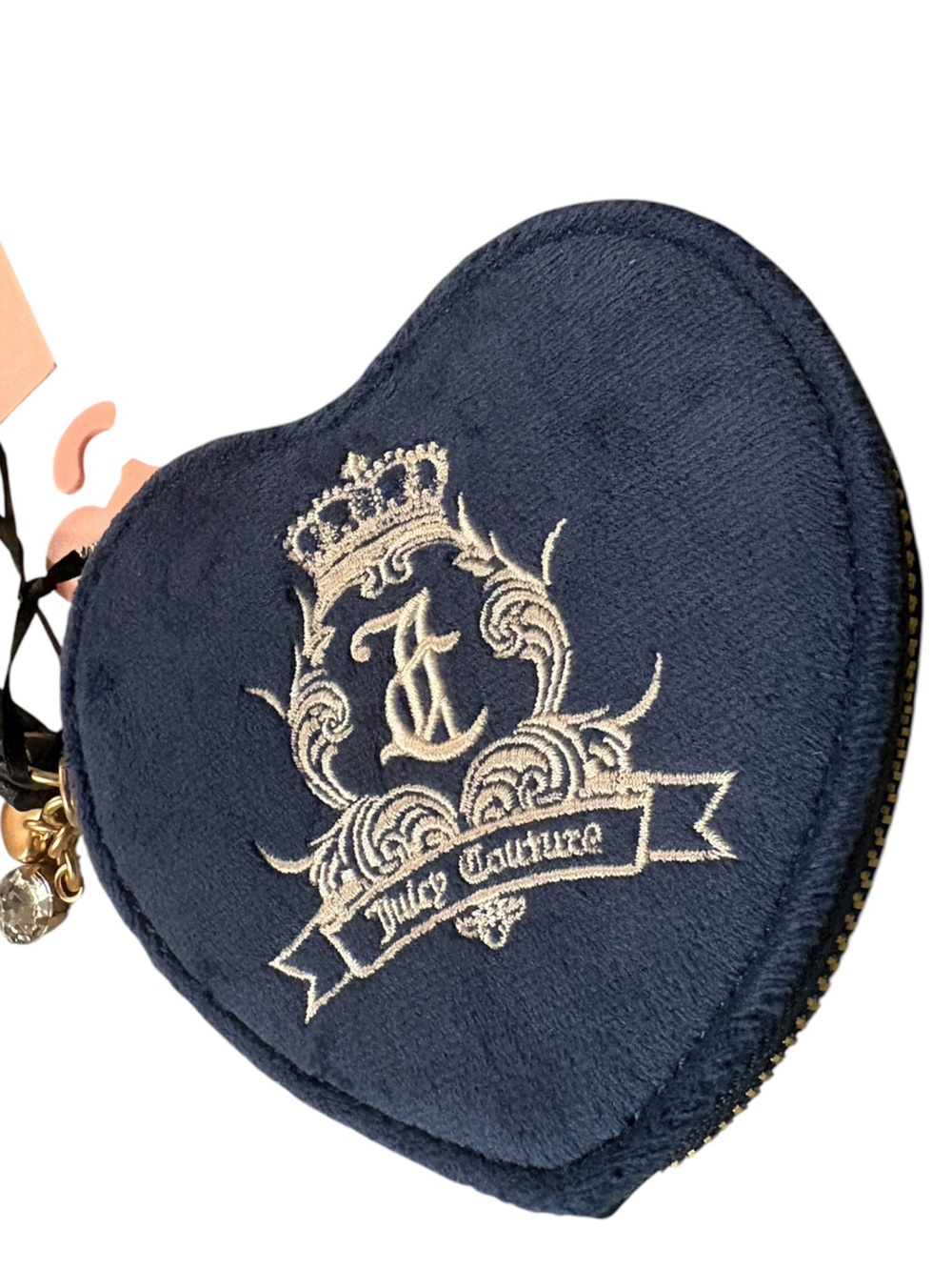 Juicy Couture Velour heart wristlet - Picture 3 of 4